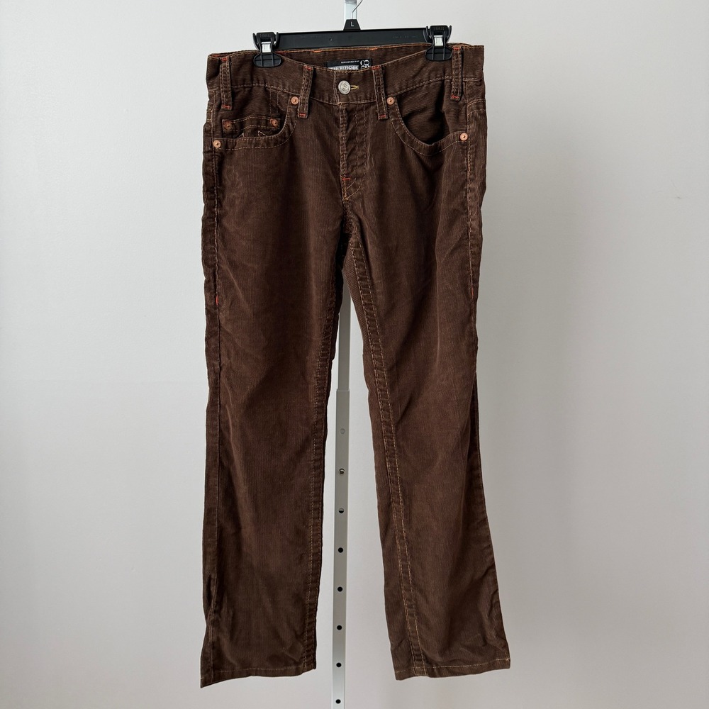 VTG True‎ Religion x Barneys NY LOGAN Brown Corduroy Jeans  32x33  Made in USA
